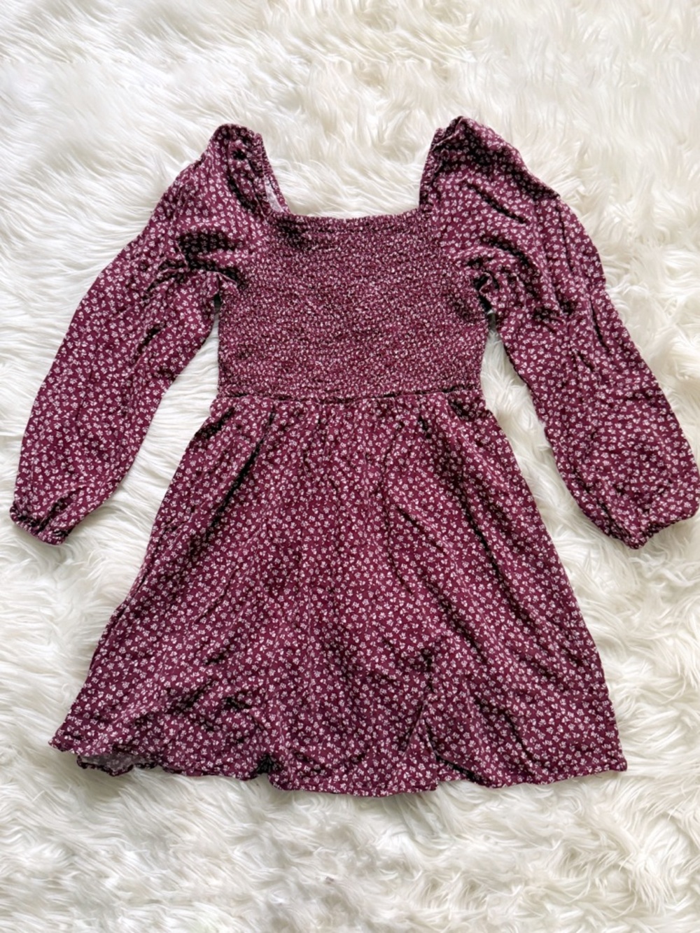 Copper Key Square Neck Floral Mini DreS